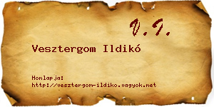 Vesztergom Ildikó névjegykártya